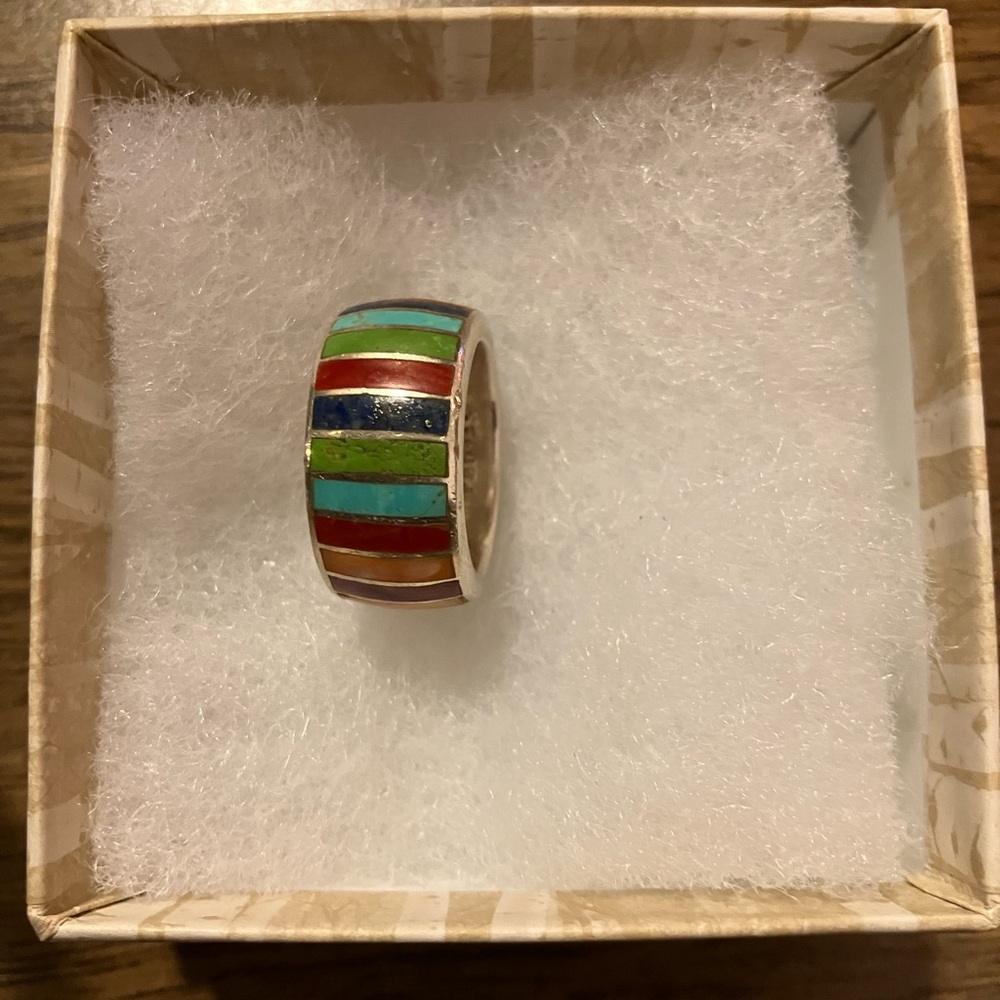 Colorful Striped RingRainbow Gathering ring from Sundance catalog - Picture 2 of 2